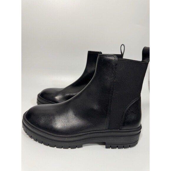 Steve  madden ankle boots size 8 medium black leather - Picture 3 of 16